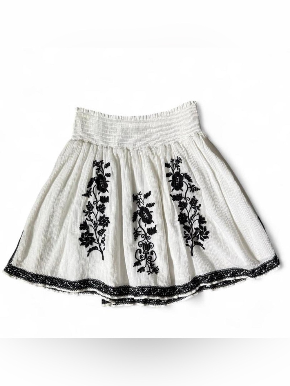 J.crew embroidered skirt